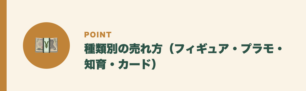 種類別の売れ方(フィギュア・プラモ・知育・カード)